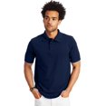 thumbnail image 1 of Hanes Mens FreshIQ X-Temp Pique Polo, S, Navy, 1 of 6