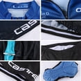 thumbnail image 3 of Ensemble Court de Maillot de Cyclisme pour Homme Respirant à Fermeture Éclair Intégrale Rembourré 3D, 3 of 6