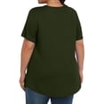 thumbnail image 3 of Plebaso Hauts Grande Taille pour Femmes Tunique Plissée à Manches Courtes Col Rond Blouses Habillées Amples pour Femmes, 3 of 7