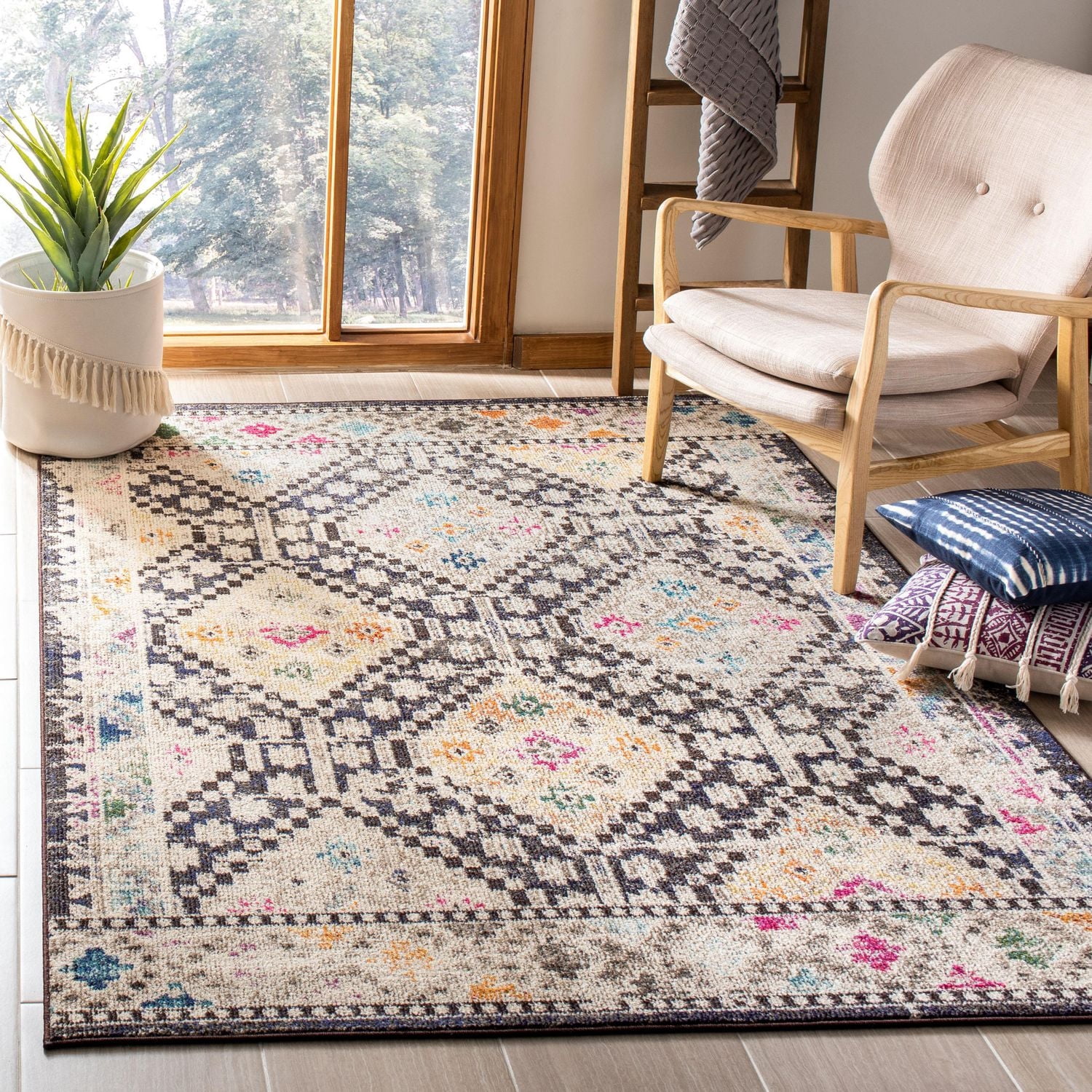 SAFAVIEH Madison Lanford Vintage Geometric Area Rug