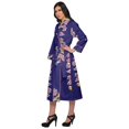 thumbnail image 2 of Moomaya Printed WoMen's Robe Dressing Gown With Pockets Bath Robe Girls, 2 of 6