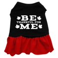 thumbnail image 1 of Be Thankful For Me Screen Print Dress Black With Red Sm (10), 1 of 1