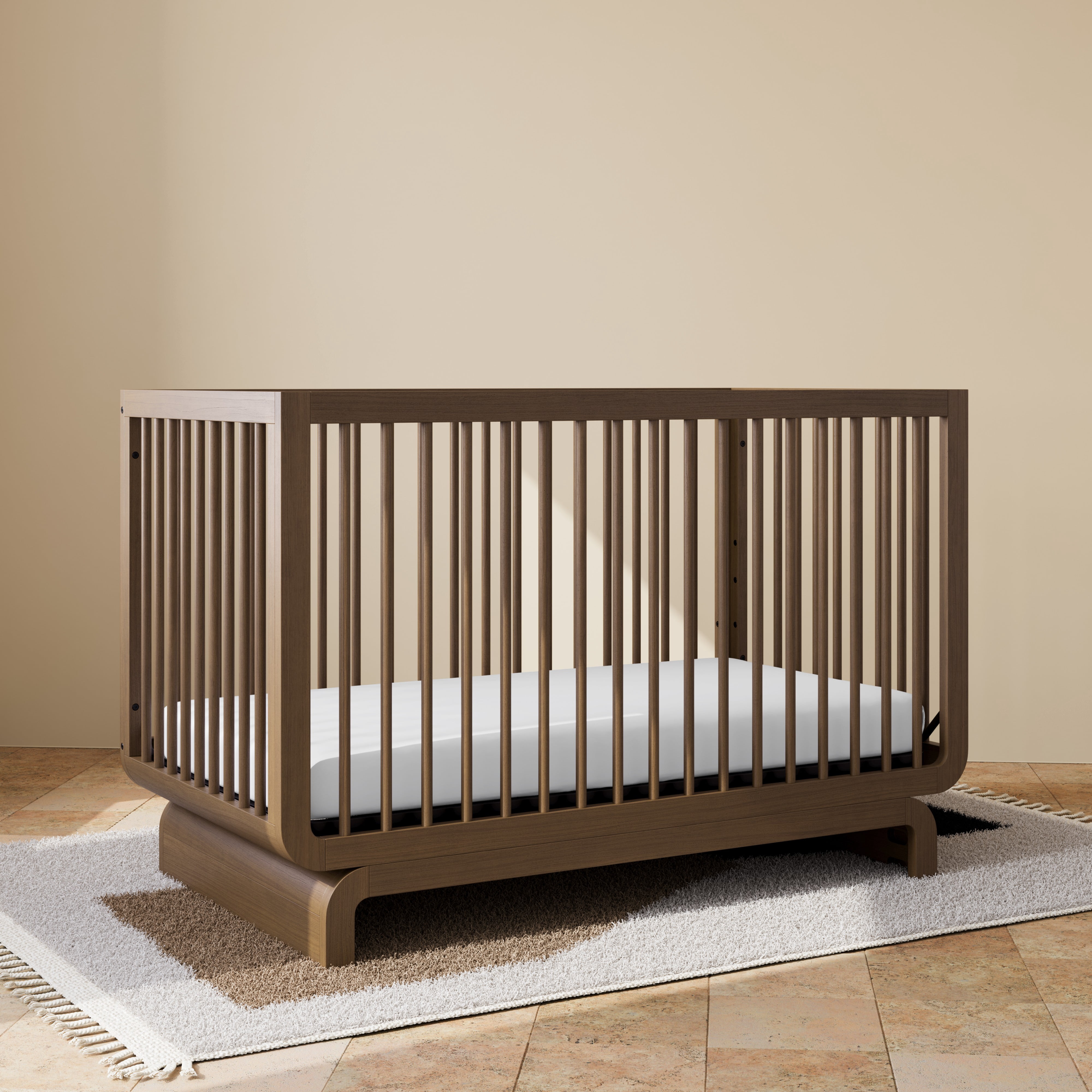 Storkcraft Santorini 5-in-1 Convertible Crib, Hazelnut