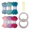 thumbnail image 1 of HILABEE 6 Pieces Knitted Yarn Handcrafting 5M Colorful Cushion Home Decor Craft Yarn G, 1 of 9