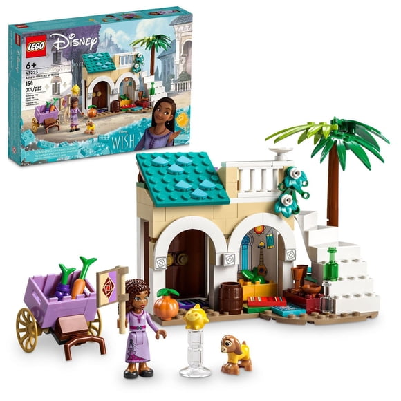 LEGO Disney Asha in the City of Rosas 43223 Building Toy Set, A Buildable Model to Inspire Adventures and Creative Play, A Fun Gift from the Upcoming Film, Wish, for Kids and Fans Aged 6 and up