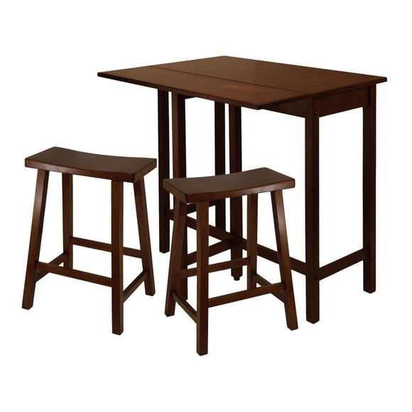 Winsome- Lynnwood 3PC table haute à rabat & tabourets de selle