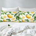 thumbnail image 4 of Erosebridal Cartoon Lemon Fitted Sheet Set Twin, Tropical Fruit Bed Set, Summer Theme Room Decor, 2pcs (No Top Sheet), 4 of 6