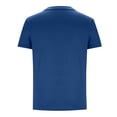 thumbnail image 3 of Men Oversized T Shirts Casual Loose Short Sleeve Crew Neck Tee Shirt Striped Color Block Tops with Pocket, 3 of 4