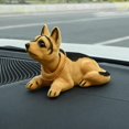 thumbnail image 4 of Cute Bobble Head Dogs Figurine Model Simulation Shaking Head Dog Nodding Dog for Sheepdog, 4 of 8