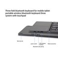 thumbnail image 4 of Clavier de Jeu Pliable Micro Rechargeable Recharge USB 64 Touches Compatible Bluetooth 3.0 Ordinateur Tablette Téléphone Cellulaire Pavé Gris Foncé, 4 of 8