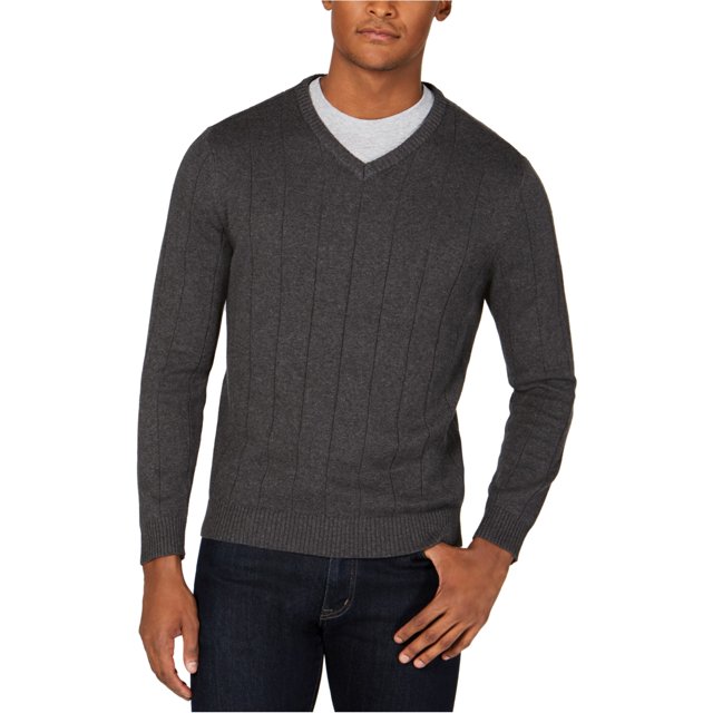 Club Room Chandail Texturé à Enfiler pour Hommes, Gris, XX-Grand