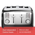 thumbnail image 3 of BLACK?? Grille-Pain 4 Tranches en Acier Inoxydable T4030, 3 of 5