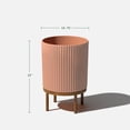 thumbnail image 4 of Veradek Demi Series Raised 16" Plastic-Stone Planter - (Terracotta/Brown, 1 Pack), 4 of 10