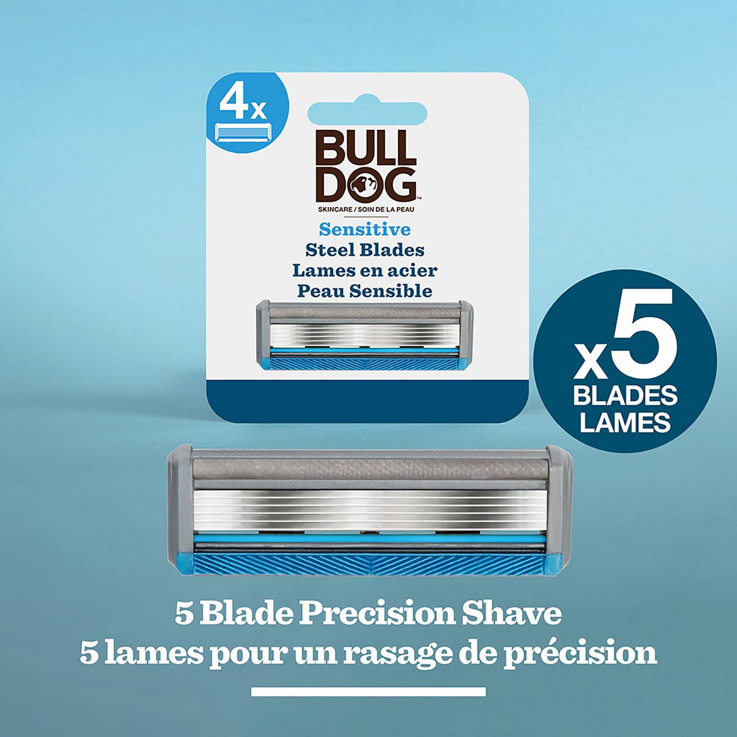 Recharge pour rasoir en bambou pour peau sensible de marque Bulldog