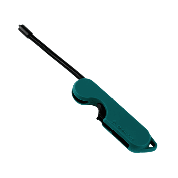 Briquet plasma flexible de Coghlan’s avec batterie au lithium rechargeable USB-C et col de cygne flexible, vert