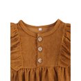 thumbnail image 4 of Kmbangi Baby Romper, Solid Color Round Neck Long Sleeve Bodysuit Jumpsuit, 4 of 7