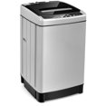 thumbnail image 1 of Gymax Compact Full-automatic Washing Machine Laundry Washer w/ 11 lbs Capacity Grey, 1 of 10