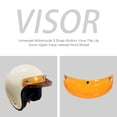 thumbnail image 2 of FlyFlise Visière Universelle pour Moto à 3 Boutons-Pression, Casque à Ouverture Frontale Rabattable, Coupe-Vent, 2 of 8