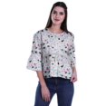 thumbnail image 4 of Moomaya Haut d'Été en Coton Imprimé, Ourlet Évasé, Hauts Boho, Blouses Décontractées Amples, 4 of 4