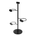 thumbnail image 2 of Cup Holder, Iron Material Unique Design Cup Stand Black Appearance  For Beverage Shop For Home For Restaurant, 2 of 8
