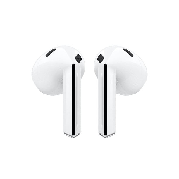 Remis à Neuf Samsung Buds3 Galaxy en Blanc, Doté d'Un design Incliné pour une Diffusion Sonore Améliorée. Équipé de Haut-Parleurs de 11 mm pour un audio Dynamique et d'Un CODEC 24 Bits pour une Qualité Sonore Hi-Fi. Inclut une Suppression Active du Bruit et des Améliorations de l'IA Galaxy pour une Traduction en Temps Réel.