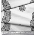 thumbnail image 2 of Soimoi Moss Georgette Fabric Paisley Block Decor Fabric Printed Yard 42 Inch Wide, 2 of 3