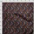 thumbnail image 4 of oneOone Velvet Brown Fabric Cactus Fabric For Sewing Printed Craft Fabric By The Yard 58 Inch Wide, 4 of 5