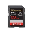 thumbnail image 1 of SanDisk Extreme Pro - Flash memory card - 128 GB - Video Class V60 / UHS-II U3 / Class10 - SDXC UHS-II, 1 of 3