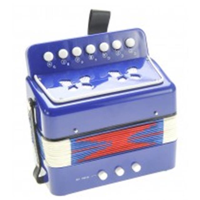 AZ Import PS130 Blue Instrument de Musique pour Enfants Accordéon, Bleu