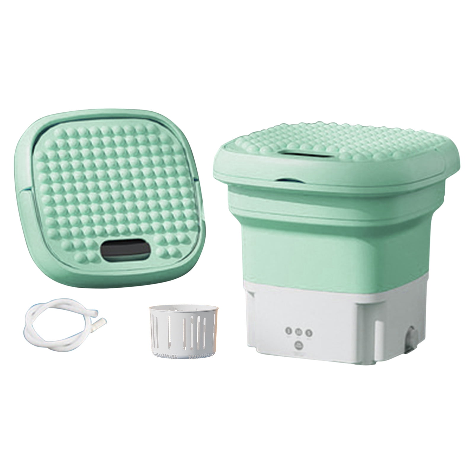 Mini Washing Machine Foldable Bucket Type Laundry Clothes Washer Cleaner Travel