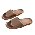 thumbnail image 1 of Mens and Womens Home Slippers Simplicity Solid Color Quick Drying Soft Sole Comfortable Non-Slip Indoor and Outdoor EVA Slippers Brown, 1 of 1