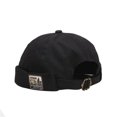 thumbnail image 4 of Bonnet Vintage Sans Bordure Bonnet Rétro en Coton Respirant Ajustable pour Femmes Hip Hop Noir, 4 of 6