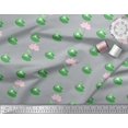 thumbnail image 3 of Soimoi Rayon Fabric Lotus & Frog Kids Print Fabric by Yard 56 Inch Wide, 3 of 3