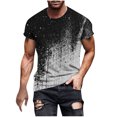 thumbnail image 2 of Qertyioot T-shirt à Manches Courtes Imprimé pour Hommes Col Rond Mode Décontractée Manches Courtes Liquidation, 2 of 5