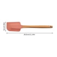 thumbnail image 2 of Bakeware Round Wood Handle Silicone Spatula Household Mixing Scraper Kitchen Baking Cake Scraper for Effortless Cooking and Baking, 2 of 3