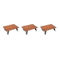 thumbnail image 1 of Ruiboury Portable Folding Table Suitable For Outdoor Adventures Compact And Portable Folding Picnic Table dark Wood color 3Set, 1 of 6