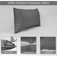 thumbnail image 3 of VargottamIndoor/OutdoorPolyester FabricLumbarPillowCover,All-Weather Waterproof Rectangular Cushion Case for Patio Furniture,12" x 24"Set of 2-Olive Green, 3 of 7