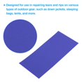 thumbnail image 3 of Unique Bargains Down Jacket Repair Patch 4' x 8', 2 Pack Self Adhesive Nylon Fabric Patch, Blue, 3 of 5