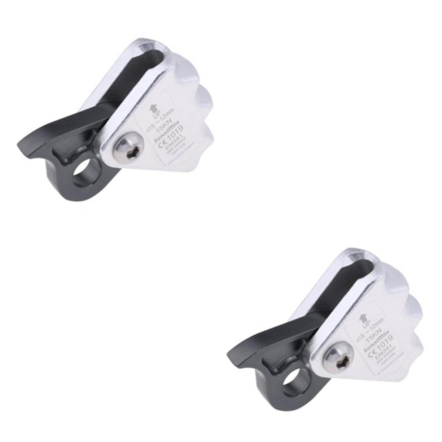 Shengyu Corde de Protection Durable Grise pour Escalade en Plein Air 9mm-12mm Style Arbre Rocher A 2Ensemble