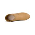 thumbnail image 4 of Unique Bargains Women's Zip Round Toe Heel Ankle Boots, 4 of 7