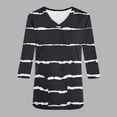 thumbnail image 3 of T-shirt Imprimé Polyvalent pour Femmes, Haut à Col Rond Décontracté, Tissu Imitation Doux, Manches 3/4, Coupe Décontractée, Conçu pour un Port Quotidien Confortable Ou une Allaitement, 3 of 8