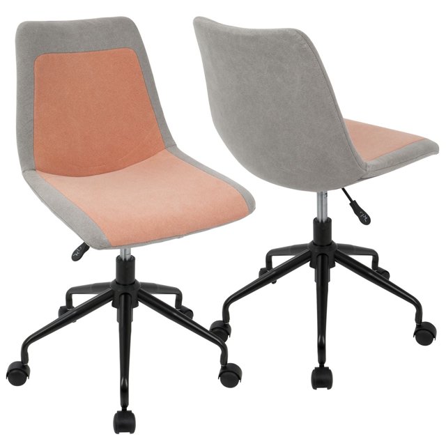 Chaise de travail ajustable sans bras industriele Orzo, noir, de LumiSource