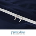 thumbnail image 4 of 500 TC 100% Egyptian Cotton Duvet Cover Zipper Closur Ultra Soft Durable and Fade Resistant Solid Pattern, 4 of 7