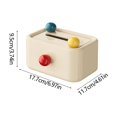 thumbnail image 4 of Tissue Box for Living Room | Cute Cream Plastic Holder | -Inspired Toaster Design | Large Opening | Decorative Coffee Table Storage | 7.6"x6"x5" Home Organizer, 4 of 6
