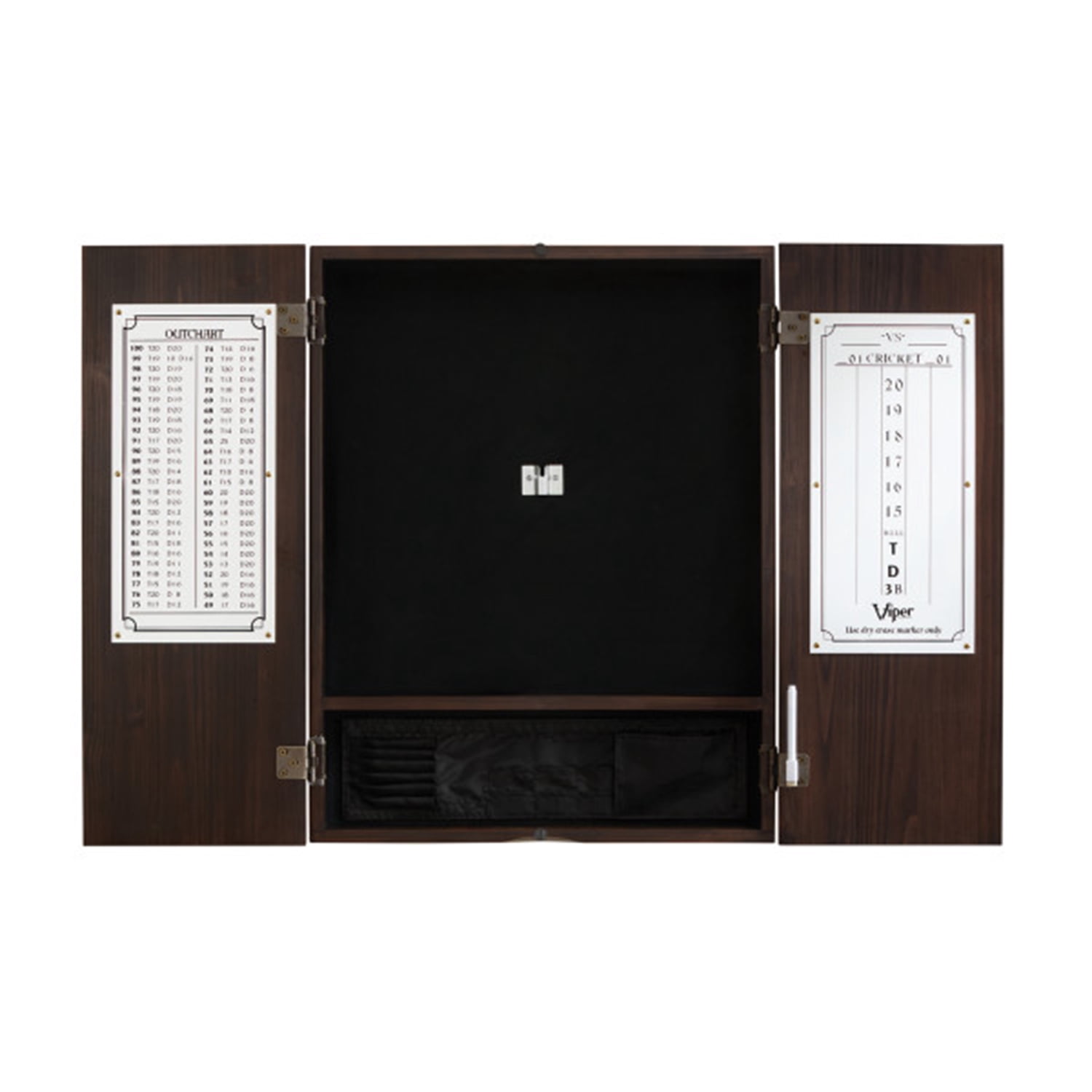 Viper Armoire à Fléchettes à Embout d'Acier à Poils de Sisal Metropolitan, Fini Espresso