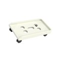 thumbnail image 1 of PC CPU Holder Stand Mobile Bracket Desktop Mainframe with Wheels Cart for Office Home Under Desk Universal Apricot, 1 of 7