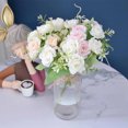 thumbnail image 4 of Flowers Artificial for Decoration Diamond Rose Plastic Bouquet, 5 Forks 10 Mini Roses Blue Waterproof Fade Proof Home Office Decor Roses Artificial Flowers, 4 of 6