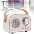 thumbnail image 4 of Haut-parleur Rétro BT, Petit Portable à Main Vintage Décor pour Maison Extérieur DW21, 500mAh, 4 of 7