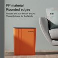 thumbnail image 4 of 2 Pieces Home Office Garbage Bin Bedroom Portable Waste Basket Square Shape Rubbish Can Large Capacity Container Blue M, 4 of 10