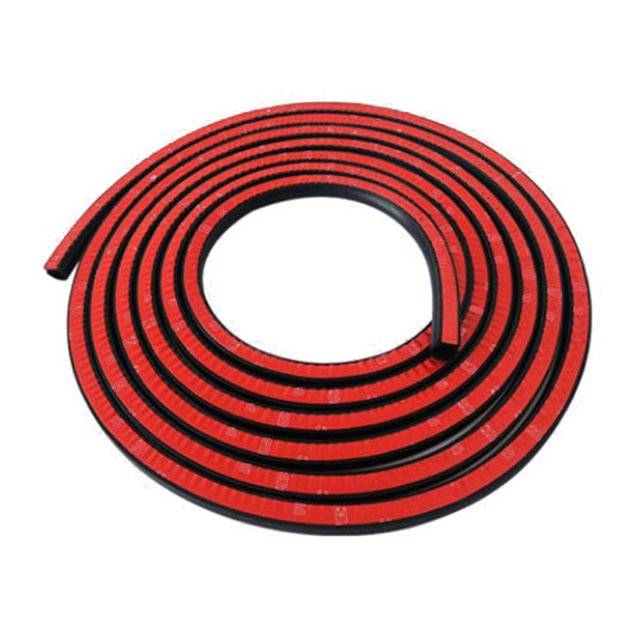 pitrice Small D-Shape Sealing Strip Dustproof Soundproof Weatherstrip for Car Trunk Hood Closing Door Mute Bar